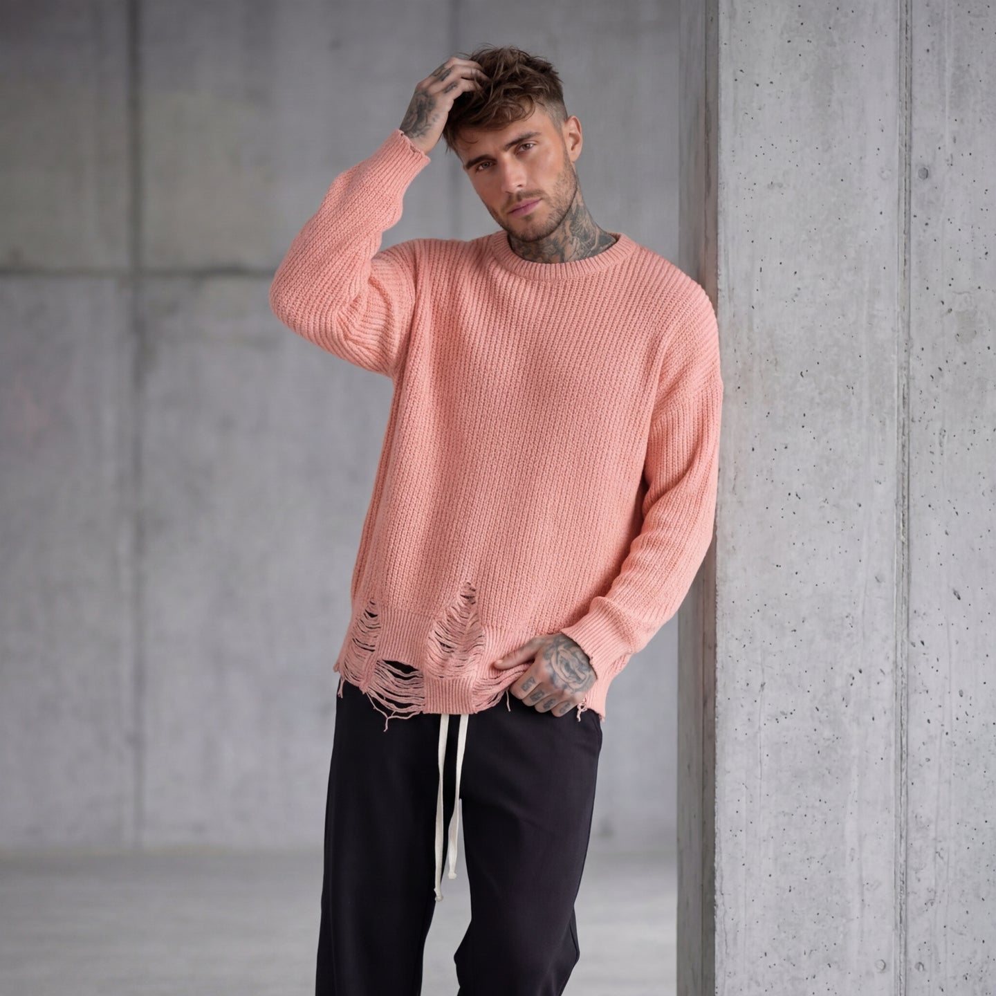MAGLIONCINO NEW JOB BRAND ROTTURE PIU' COLORI M/ INGLESE ART MA/05