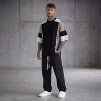 T-SHIRT OVER BANDE NERO - NEW JOB BRAND - ART. 905