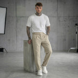 PANTALONE BEIGE  - NEW JOB BRAND - ART. RINO