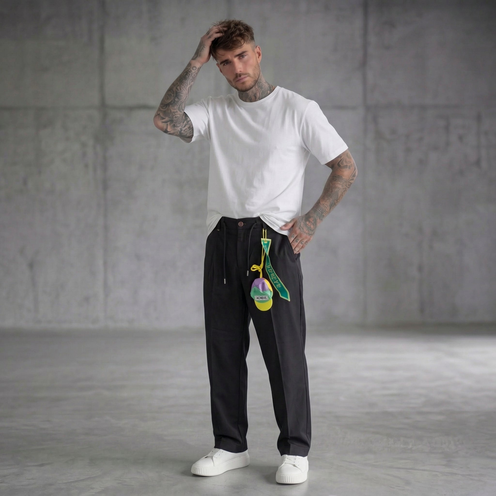 PANTALONE -  PANTALACCIO MISTO LINO  - BERNA - ART 261231-1