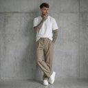 PANTALONE CON ELASTICO IN VITA FANGO - NEW JOB BRAND - ART. DANY