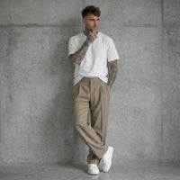 PANTALONE CON ELASTICO IN VITA FANGO - NEW JOB BRAND - ART. DANY