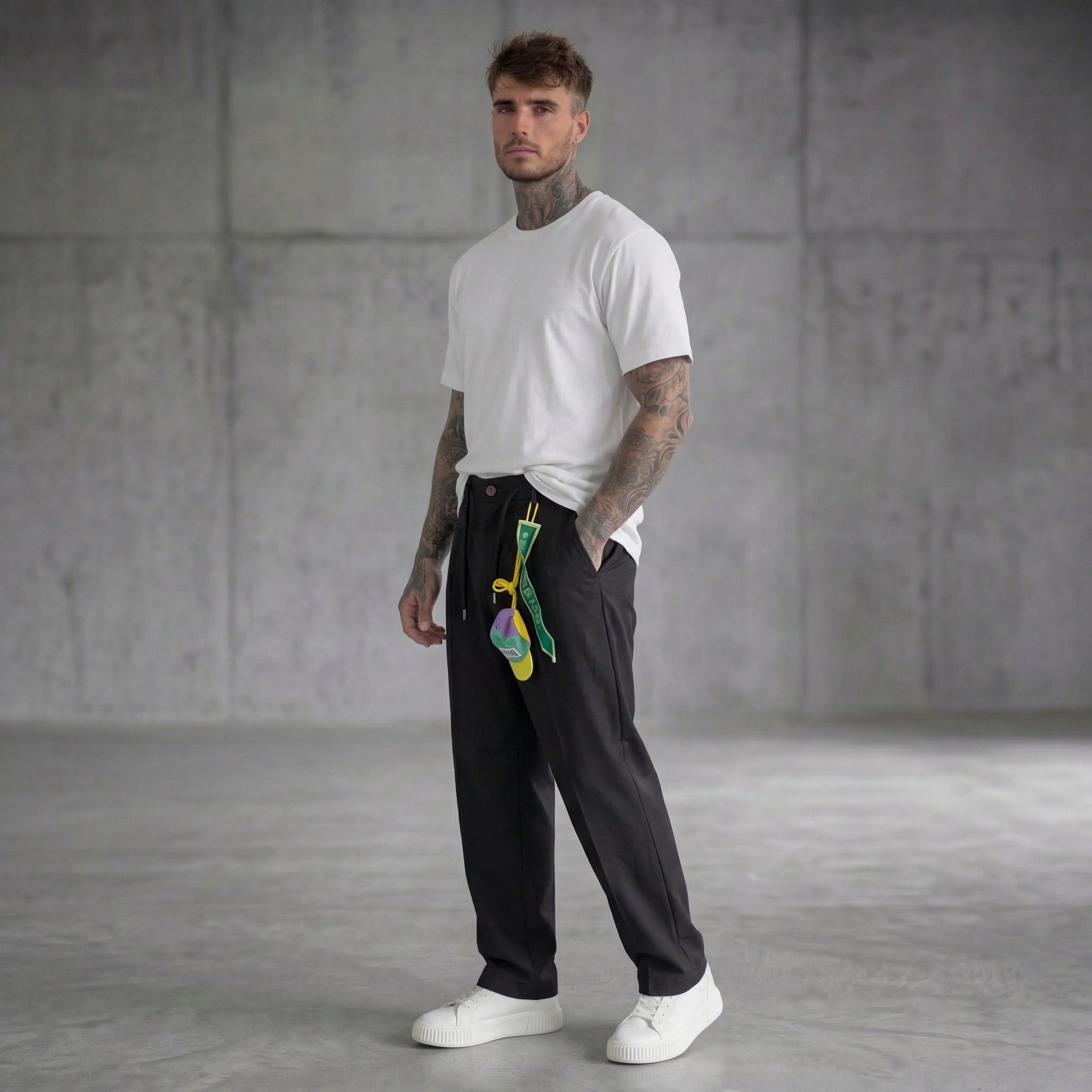 PANTALONE -  PANTALACCIO MISTO LINO  - BERNA - ART 261231-1