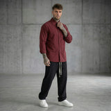CAMICIA10 IN NYLON OVERSIZE - DAMN STUDIOS - ART. DAMN32 - COL. BORDEAUX