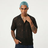 POLO CAMICIA  BERNA CROCHET NERO - ART.