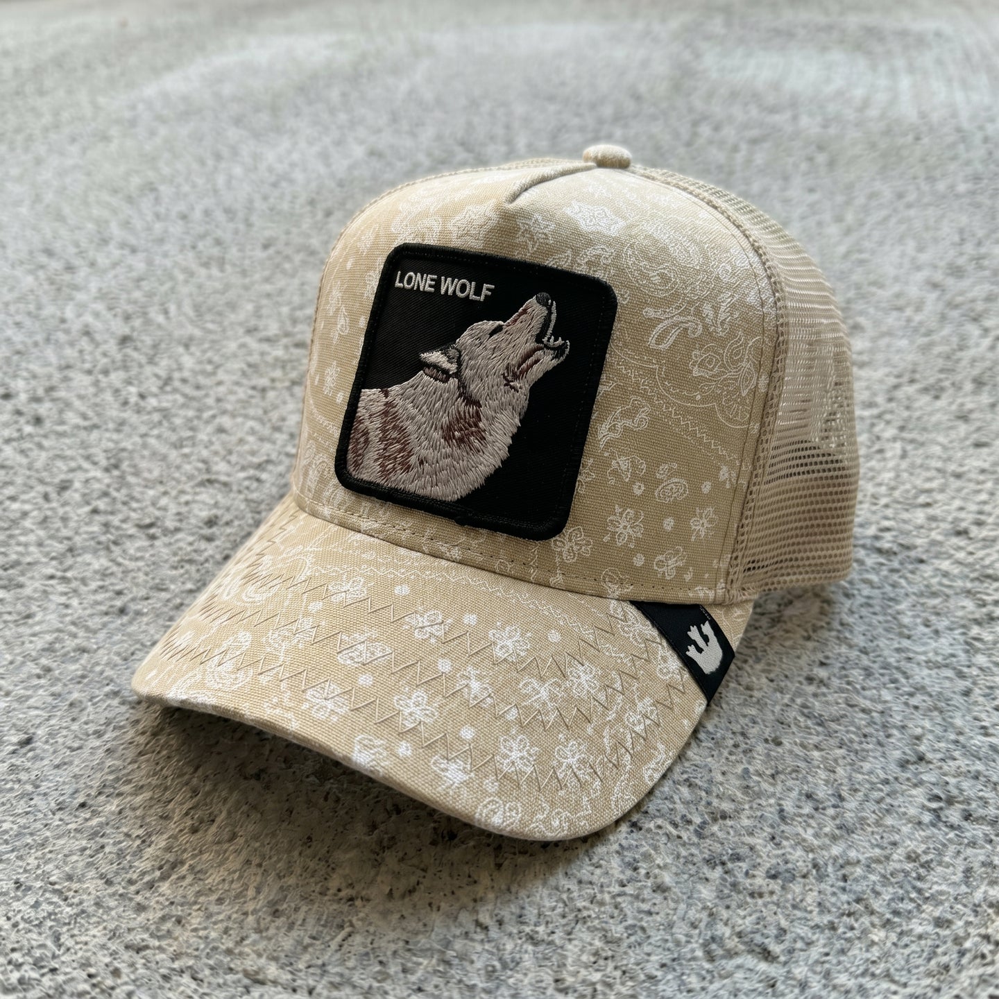 CAPPELLO GOORIN BROS BEIGE ART LONE WOLF