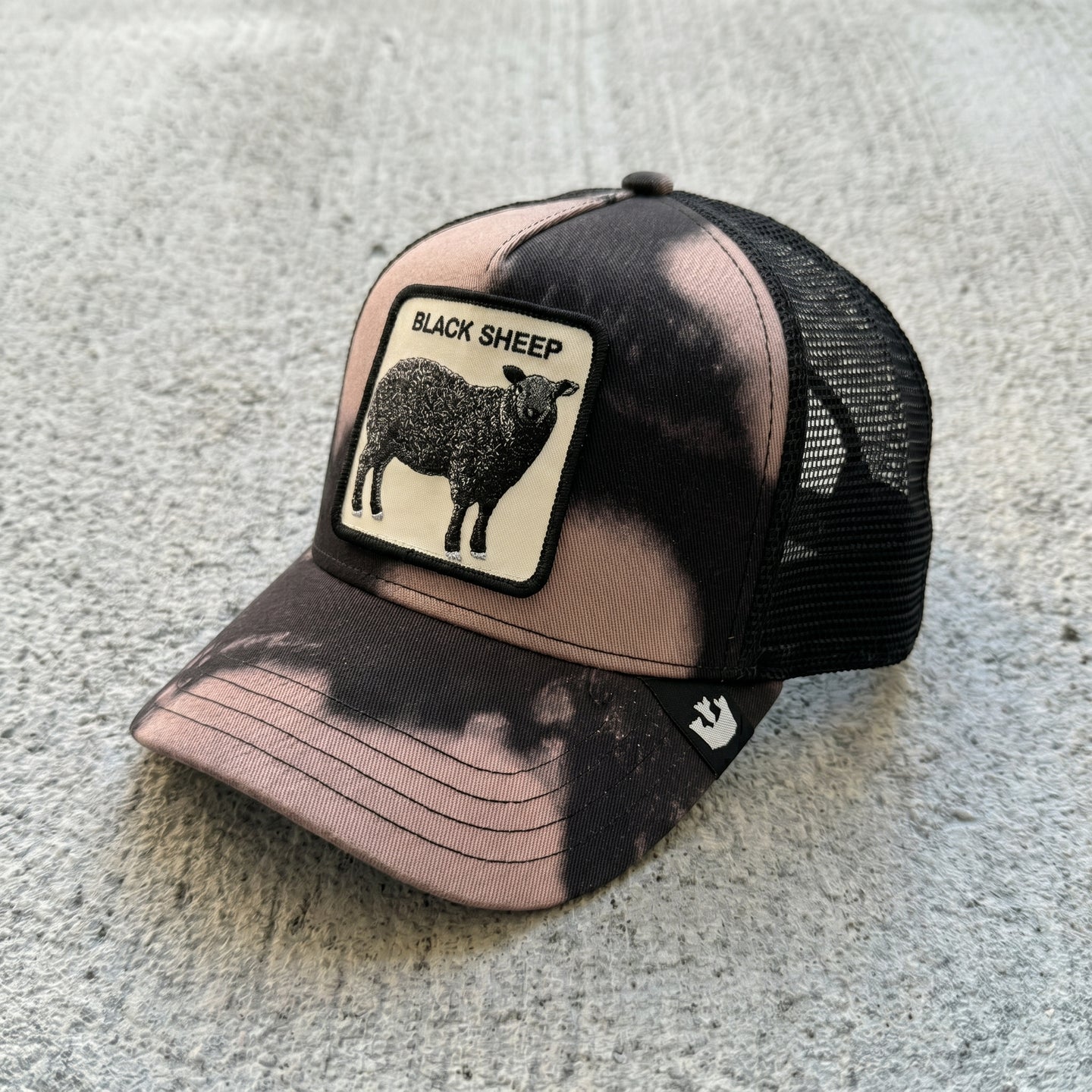 CAPPELLO GOORIN BROS TIE DYE ART BALCK SHEEP
