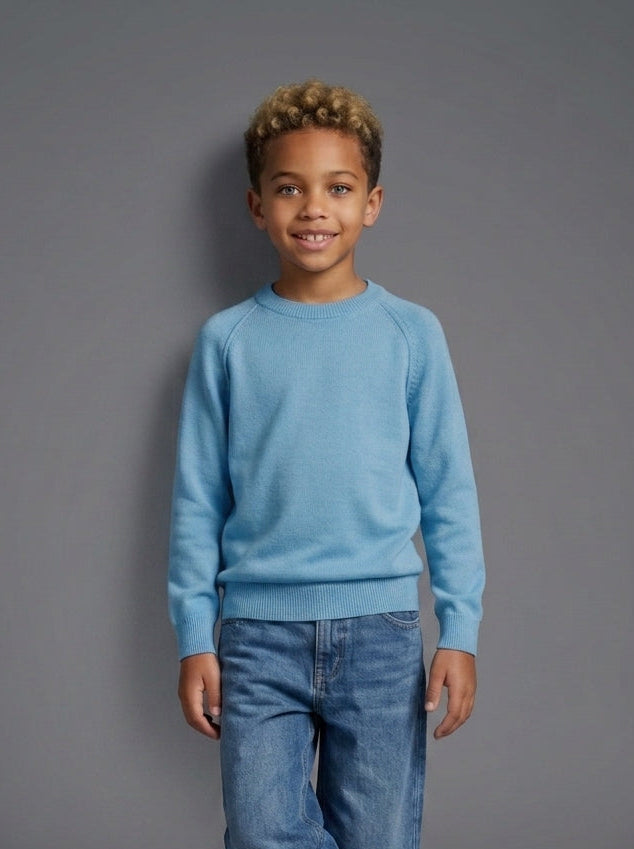 MAGLIONCINO BERNA KIDS GIROCOLLO TURCHESE ART K 23082 150