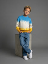 MAGLIONCINO BERNA KIDS GIROCOLLO SFUMATURE TRE COLORI ART K 23081 30