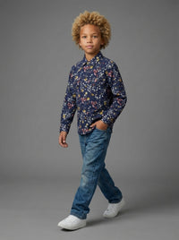 CAMICIA BERNA KIDS FIORI ART K 23576 3