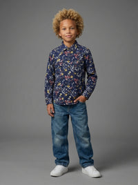 CAMICIA BERNA KIDS FIORI ART K 23576 3