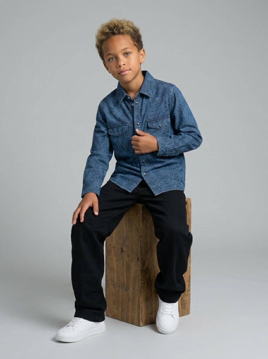 CAMICIA BERNA KIDS JEANS ART 23117 3