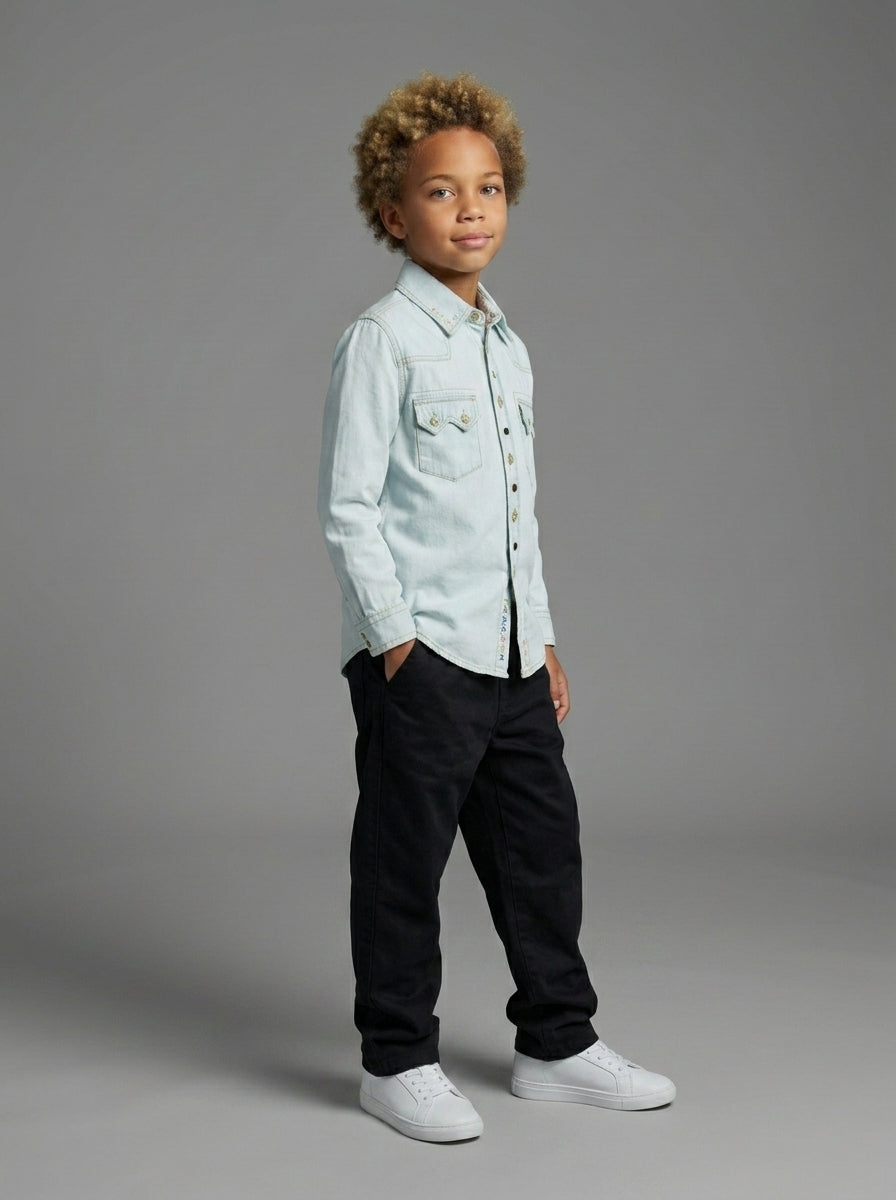 CAMICIA BERNA KIDS DENIM ART K 240216 30