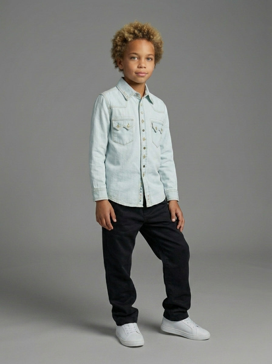 CAMICIA BERNA KIDS DENIM ART K 240216 30