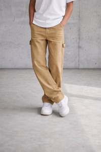 PANTALONE CARPENTER NERO E BEIGE BAMBINO  - JACK & JONES ART.12268958