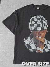 T-SHIRT NOISSEY  BLACK OVERSIZE  ART CAPPELLO PERLE
