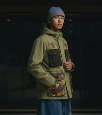 GIACCA CON CAPPUCCIO + PATCH - BERNA - ART. 25124330 - COL. VERDE MILITARE