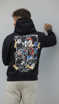 FELPA CON CAPPUCCIO MOUSE    - B.U. - ART. W 25 / H 47