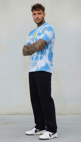 T-SHIRT UOMO TIE DYE CELESTE - BERNA - ART. 261063 - 89
