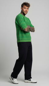 T-SHIRT UOMO IN MAGLIA DEVORE'  - BERNA - ART. 261013  PIU' COLORI