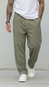 PANTALONI REGULAR -FIT CON VITA ELASTICA  E PIEGHE - IMPERIAL - ART. PE6HLCX