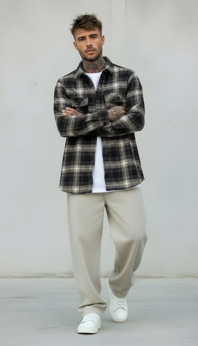 GIACCA CAMICIA CHECK OVERSHIRT - ONLY&SONS - ART. 22030843 - COL. GRIFFIN