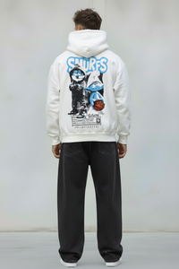 FELPA CON CAPPUCCIO SMURFS PUFFI   - B.U. - ART. W 25 / H 56