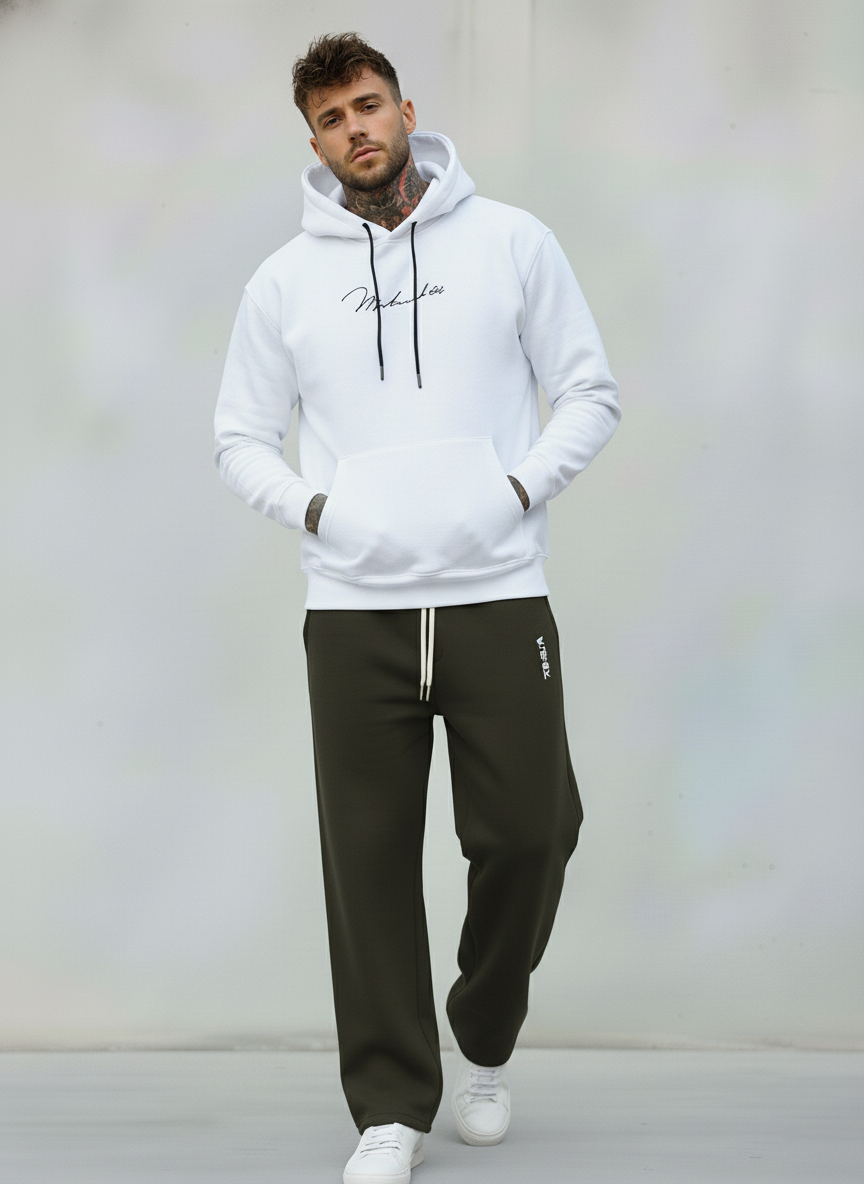 PANTALONE IN  FELPA TUTA PALAZZO - BERNA - ART. 252196