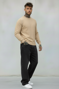 MAGLIA PARICOLLO VANISE' - BERNA - *ART. 2431978 - COL. BEIGE