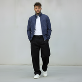 GIACCA ZIP ECOPELLE CAMOSCIO - BERNA - *ART. 2303263 - COL. BLU