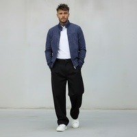 GIACCA ZIP ECOPELLE CAMOSCIO - BERNA - *ART. 2303263 - COL. BLU