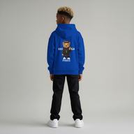 FELPA OVER BAMBINO CON CAPPUCCIO BOXY FIT OVER -  ORSO  PIU' COLORI - HAMEN