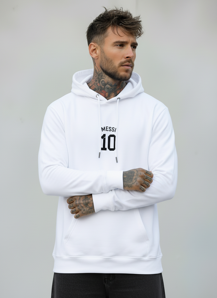 FELPA CON CAPPUCCIO - E. - ART. MESSI