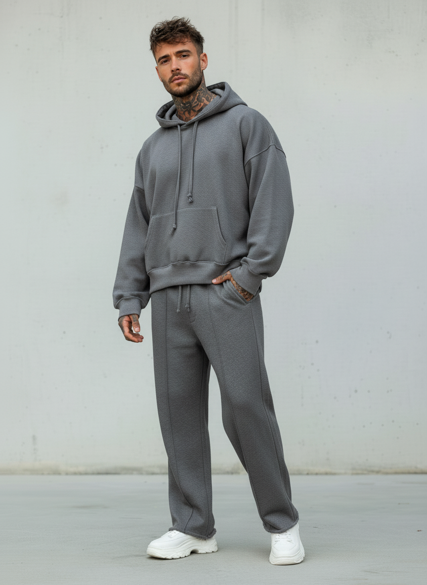 FELPA CON CAPPUCCIO CUCITURE ESTERNE - BERNA - ART. 252392