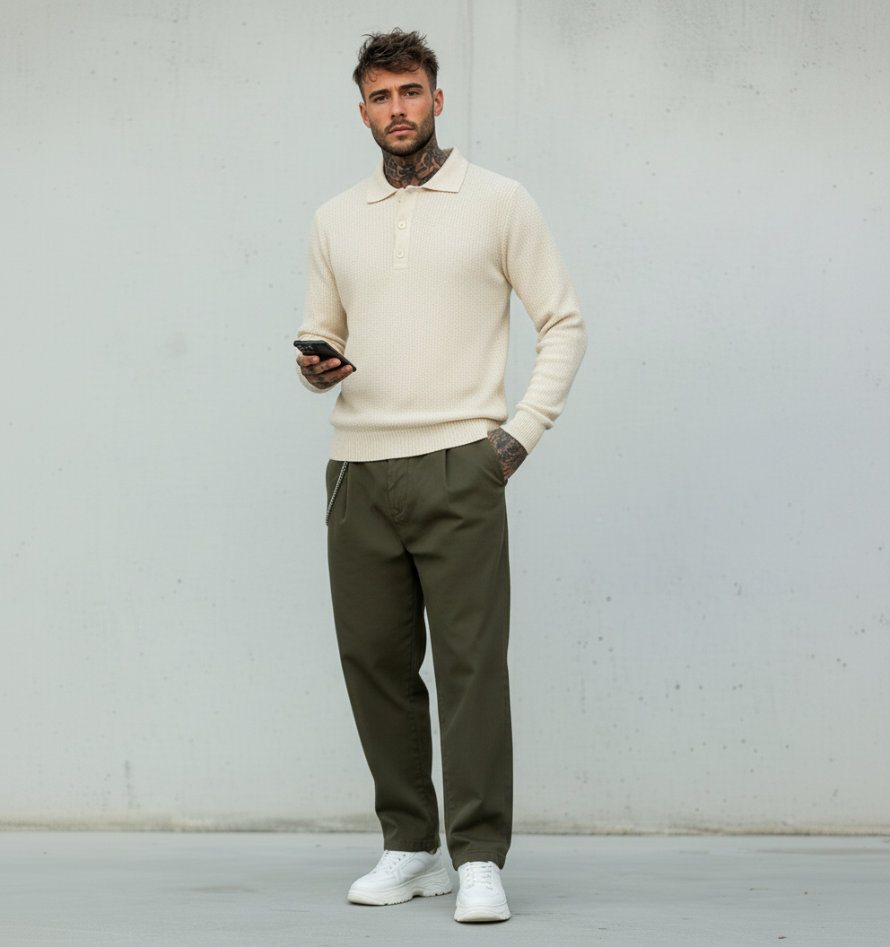 PANTALONE - BERNA - ART. 246110324 - COL. AVOCADO