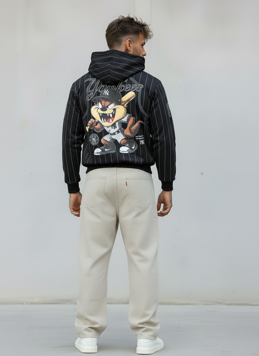 FELPA CON CAPPUCCIO YANKESS TAZMANIA - B.U. - ART. W25 / H - 16