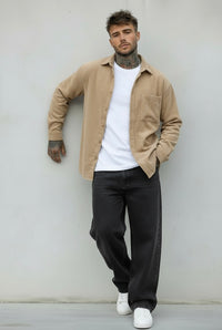 CAMICIA VELLUTO A COSTINE - NEW JOB BRAND - ART. CAM STONDO - COL. MARRONE