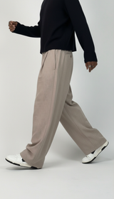 PANTALONI BAGGY-FIT CON VITA ELASTICA  E PIEGHE - IMPERIAL - ART. PE6YLBR