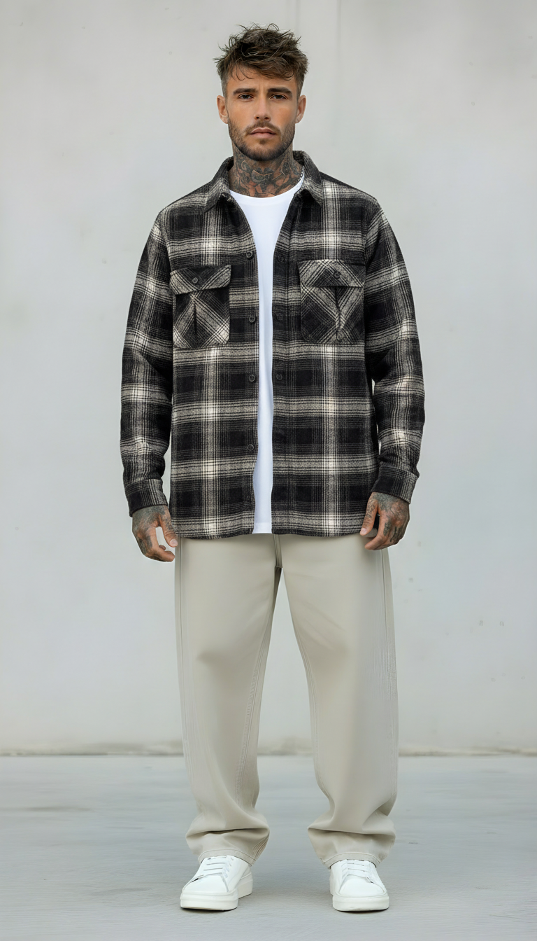 GIACCA CAMICIA CHECK OVERSHIRT - ONLY&SONS - ART. 22030843 - COL. GRIFFIN