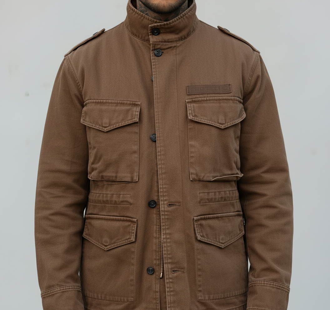 GIUBBINO DI JEANS WITH SHEEP - RYTUAL - ART. R676 - COL. MARRONE