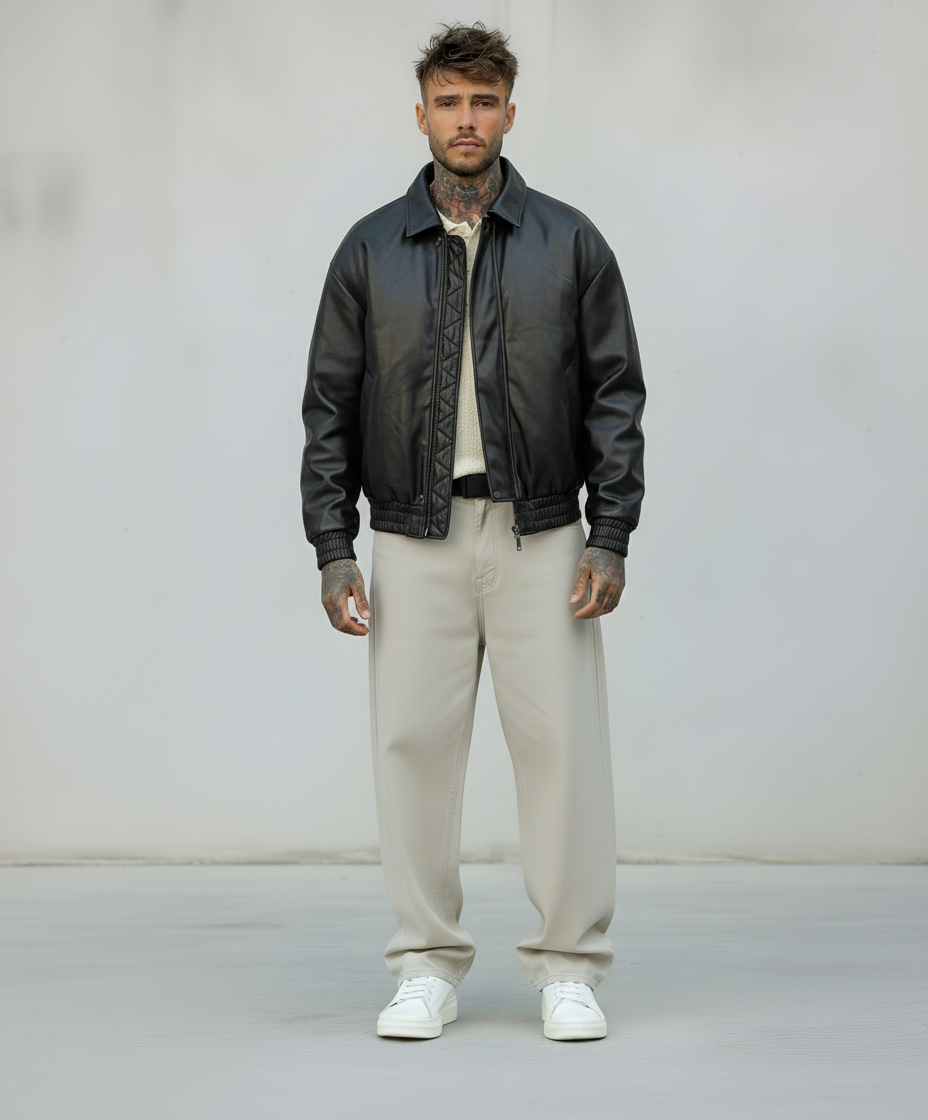 GIUBBINO EFFETTO PELLE - ONLY&SONS - ART. 22035105 - COL. BLACK