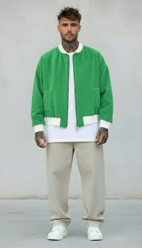 GIUBBINO BOMBER - NEW JOB BRAND - ART. GB20 DROMEDARIO - COL. VERDE