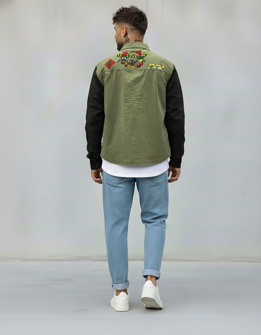 CAMICIA BOMBER - BERNA - ART. 25124430 - COL. VERDE