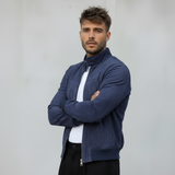 GIACCA ZIP ECOPELLE CAMOSCIO - BERNA - *ART. 2303263 - COL. BLU