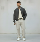 GIUBBINO BOMBER IN PANNO CON FODERA TEDDY - BERNA - ART. 25209430 - COL. GRIGIO SCURO