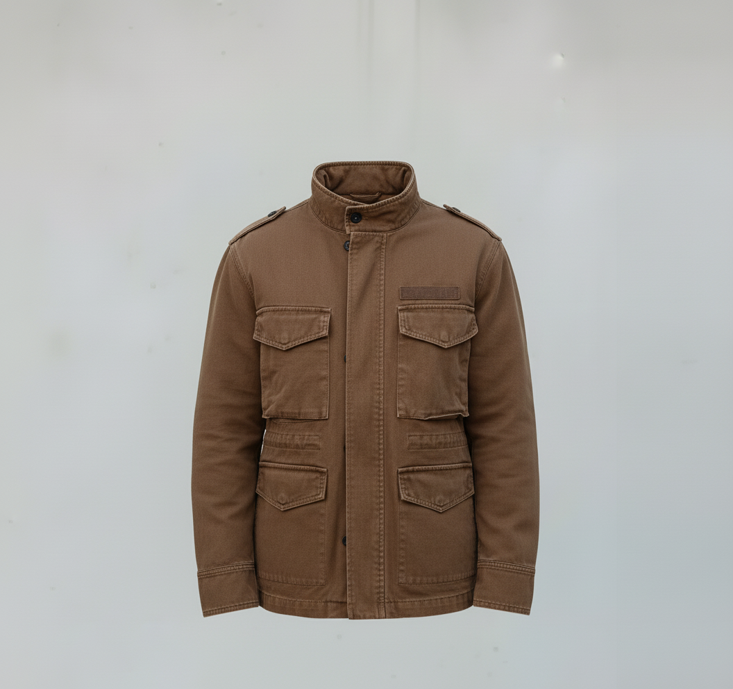 GIUBBINO DI JEANS WITH SHEEP - RYTUAL - ART. R676 - COL. MARRONE