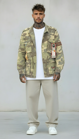 GIUBBINO FIELD JACKET FALCO - BERNA - ART. 25228430 - COL. CAMOUFLAGE