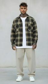 CAMICIA QUADRI IN FLANELLA - NEW JOB BRAND - ART. QD177 - COL. NERO