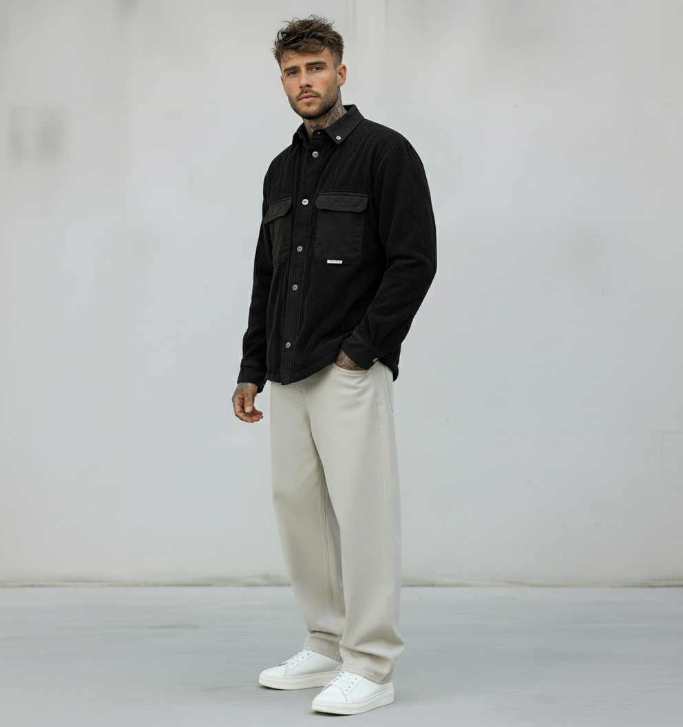 GIUBBINO OVERSHIRT A COSTE - BERNA - ART. 2462641 - COL. NERO