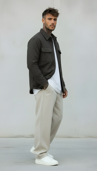 GIUBBINO EFFETTO A COSTE  - HAMEN - ART. LPGA7510 - COL. NERO